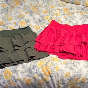 Women's athletic skorts. You will get both! Size medium